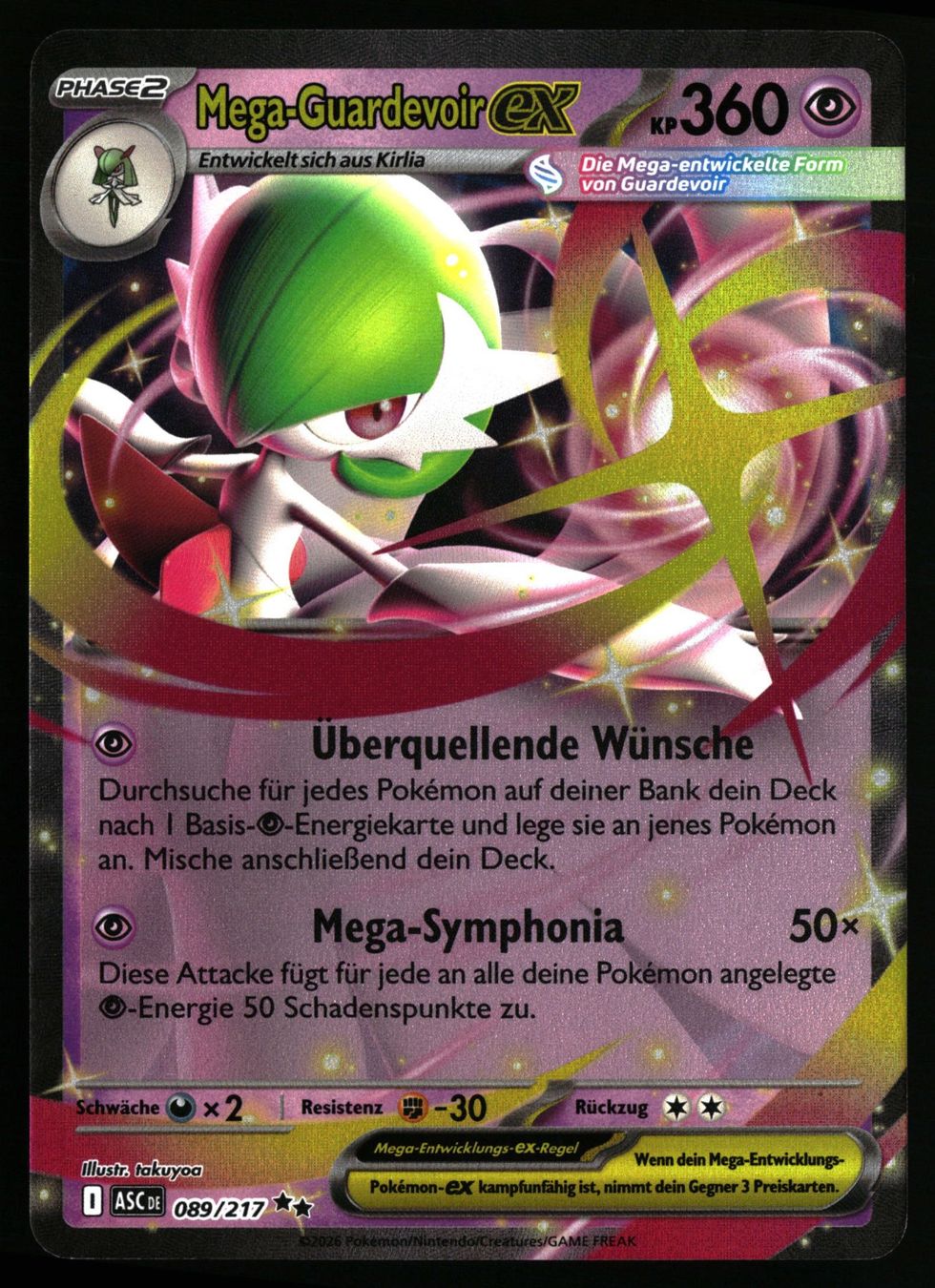 Pokémon Carte collezionabili: Mega Guardevoir ex ASC 089 Erhabene Helden – Usato da Feuerthalen venduto da Plazatoys