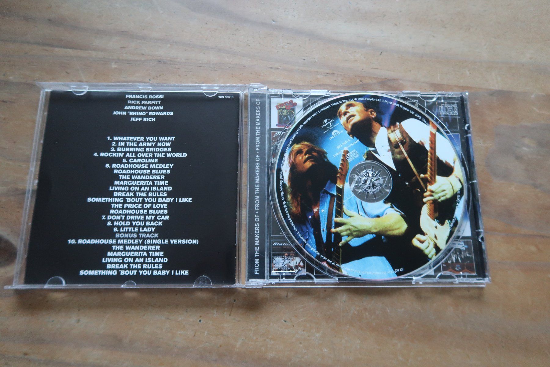 CD: STATUS QUO - LIVE ALIVE - CD – Usato da Basel venduto da Patiscat 3