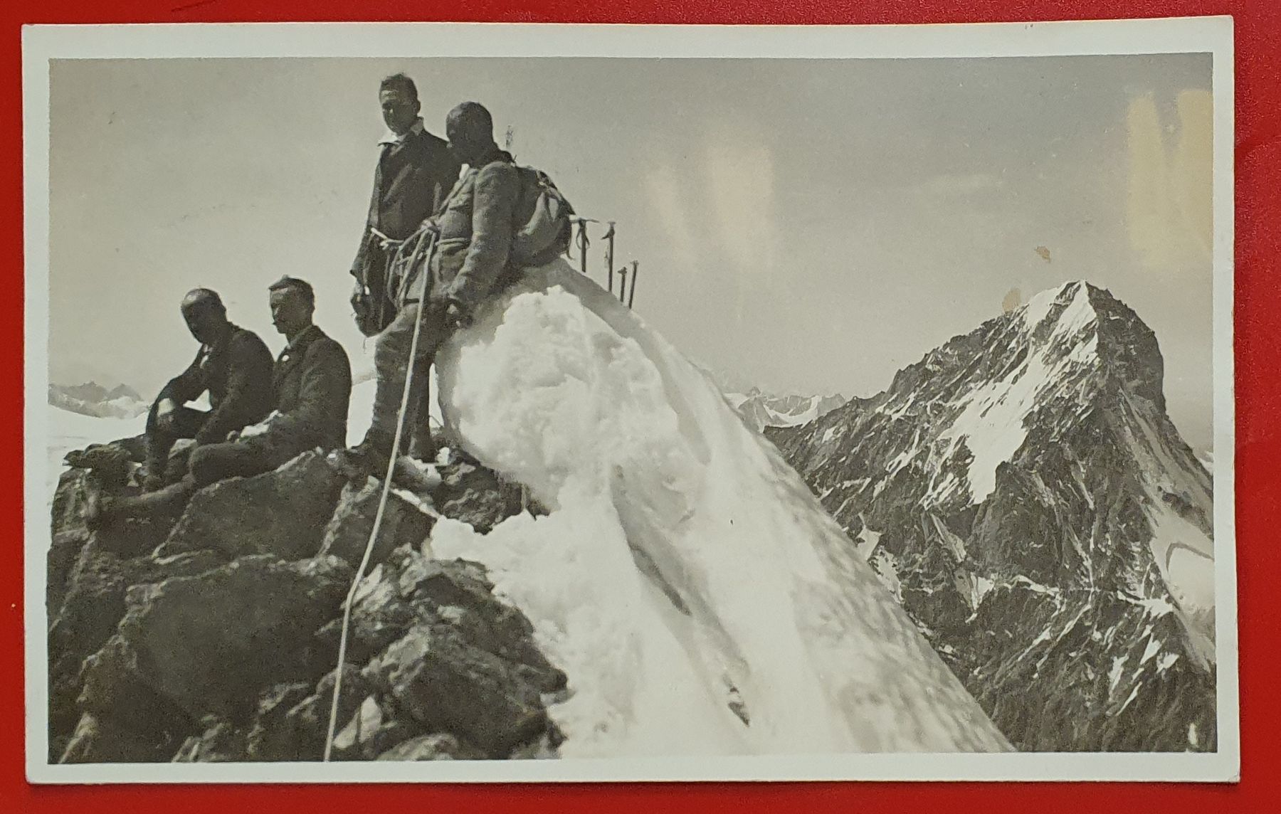 Ansichtskarten: Obergabelhorn - Gipfel 1934 – Gebraucht aus Kreuzlingen von Rschweiz1