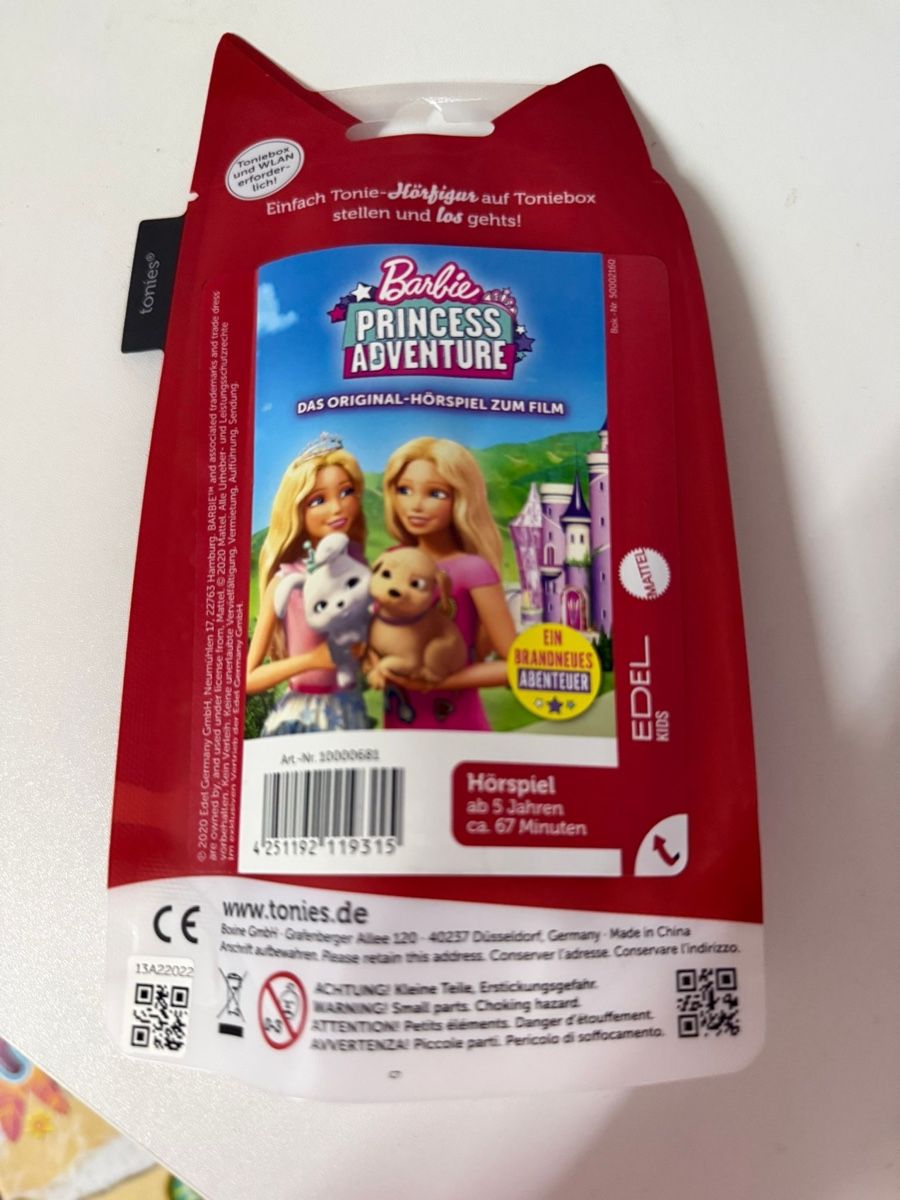 Tonies Statuette: Tonie Barbie Princess Adventure – Nuovo e nell'imballaggio originale da Sennhof venduto da furkanAlb 1