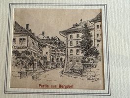 Burgdorf BE, alte Stadtansicht Anfang 20. Jhd