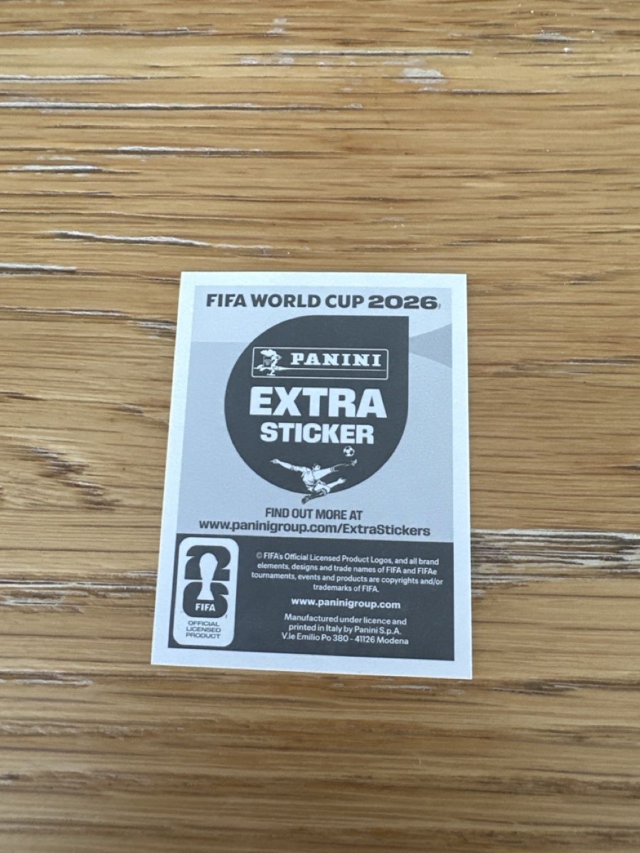 Panini Carte collezionabili: Panini Extra Sticker Kylian Mbappé World Cup 2026 Basic – Nuovo e nell'imballaggio originale da Grandson venduto da Carpal 1