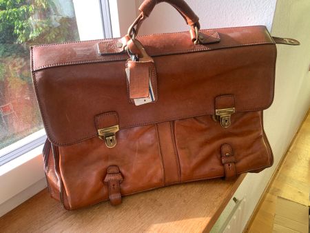 Exklusive  Reisetasche von Barantani Italy Vintage Leder