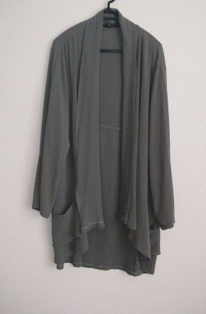 Hosenanzug, 3-teilig, Gr. XL, Dunkelgrau/Oliv *Niederberger*