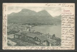 Carte P de 1899 ( Lugano et le Monte Bré )