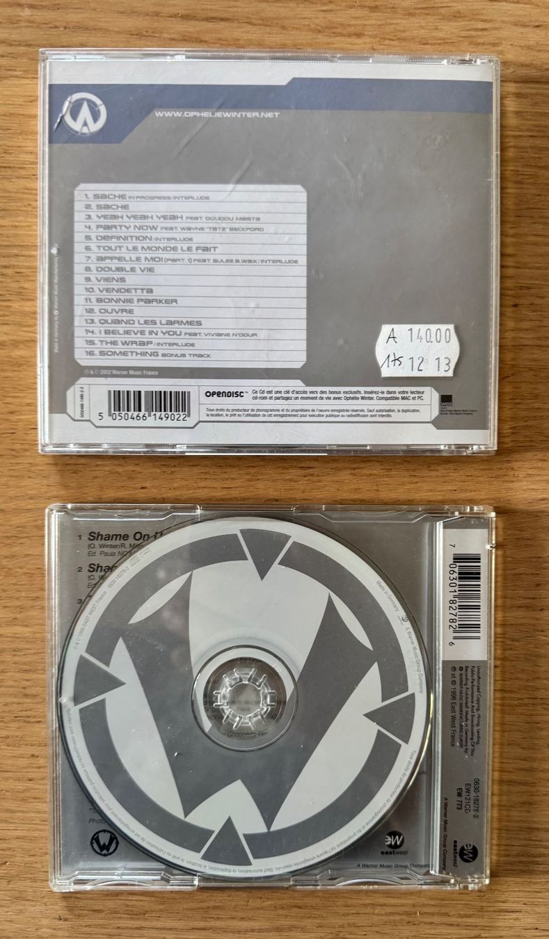 CD: Ophélie Winter – Usato da Lausanne venduto da davzic 1
