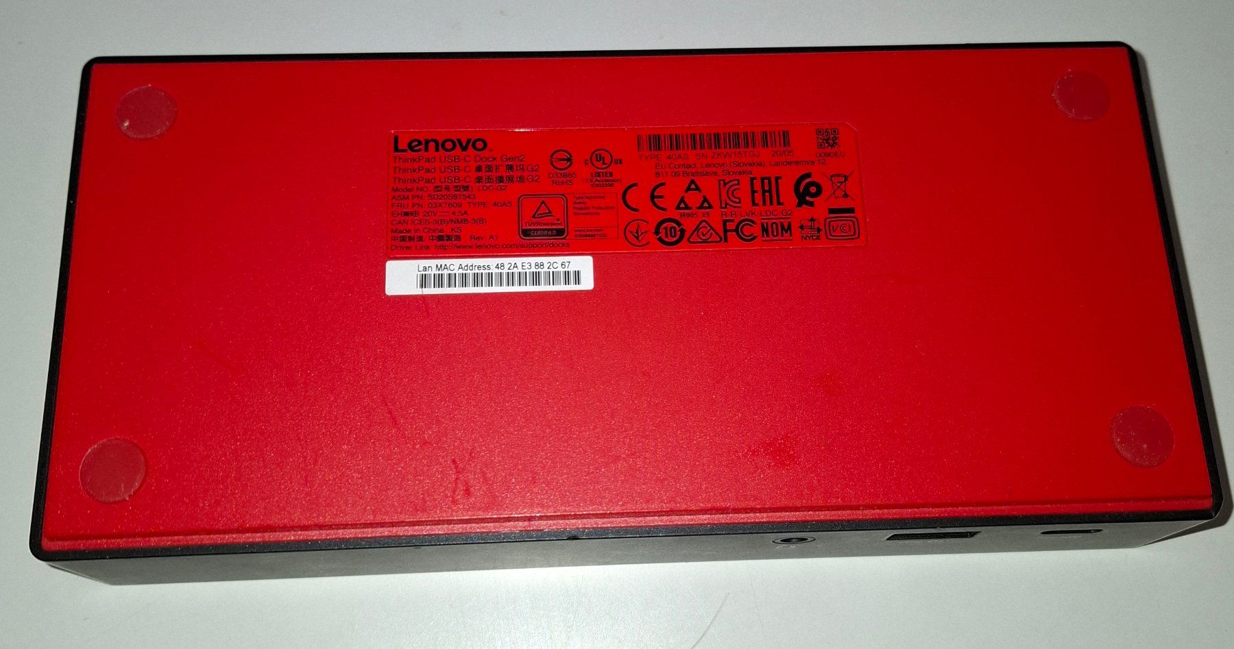 Lenovo Dockingstation: Lenovo USB-C Dock Gen 2 + Netzteil – Gebraucht aus St. Gallen von WWL 8