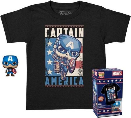 Funko Pocket Pop + T-Shirt Grösse M Captain America