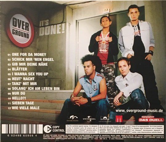 CDs: Overground – It's done! – Gebraucht aus Grüningen von azulgris 1