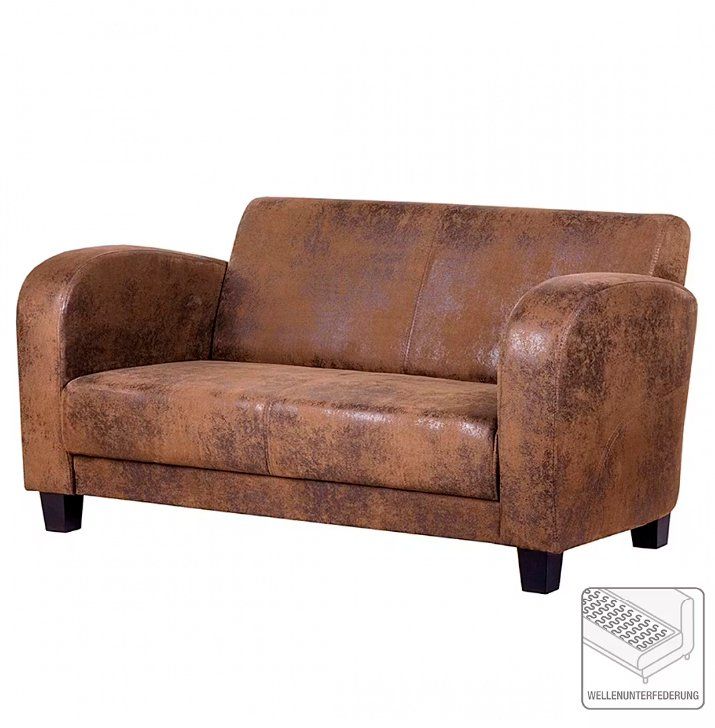 Sofas: Sofa Antiklederoptik Braun – Gebraucht aus Zürich von Juan13