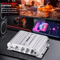 Stereo Power Amplifier Audio Verstärker HiFi 80W 12V Auto