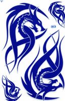 Drachen Aufkleber Sticker 1 Bogen 27 x 18 cm Tuning ST562
