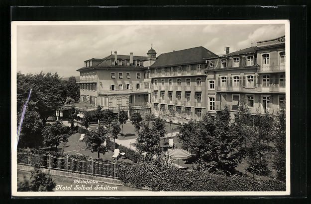 Ansichtskarten: Rheinfelden, Hotel Solbad Schützen aus  – Gebraucht aus Berlin von bartko-reher