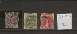 timbre Pro Juventute J7-J8-J9