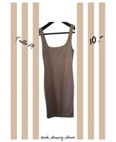 Robe moulante beige