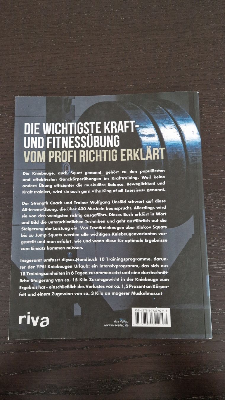 Libri: Die perfekte Kniebeuge - Wolfgang Unsöld – Usato da Walenstadt venduto da jan_dcn2 1