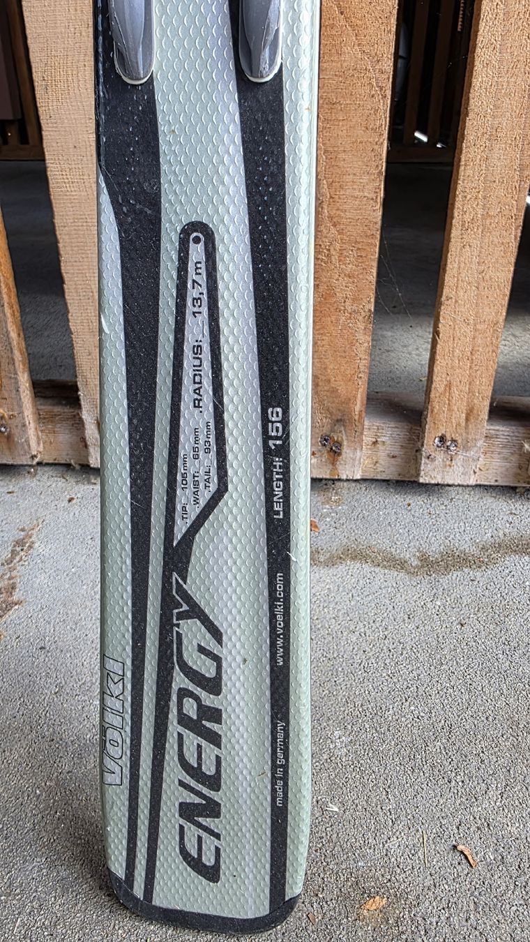 Völkl Sci: Volkl Energy Ski Länge 156cm Radius 13,7m  – Usato da Oberdorf NW venduto da Chiky_24 1