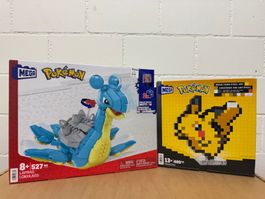 MEGA POKÉMON Lapras (HKT26) und Pikachu - Pixel Art (HTH74)