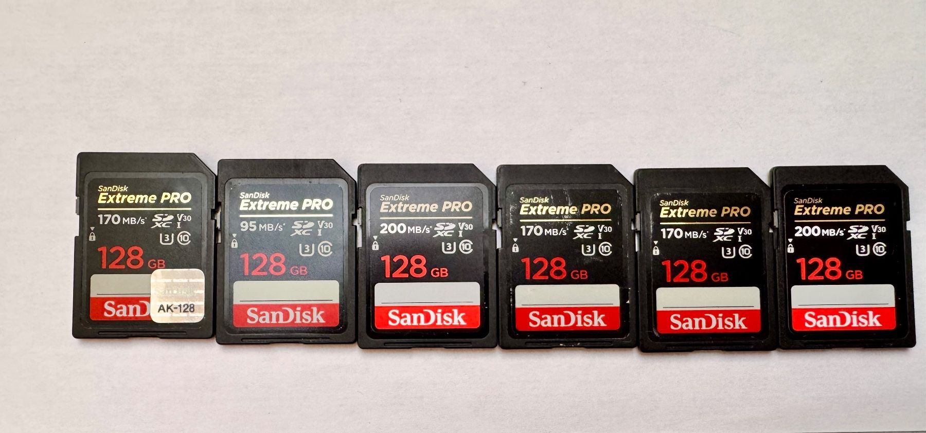 Sandisk Speicherkarten: 10 x SanDisk SD Cards 128GB – Gebraucht aus Hermetschwil-Staffeln von Mobile2013 2