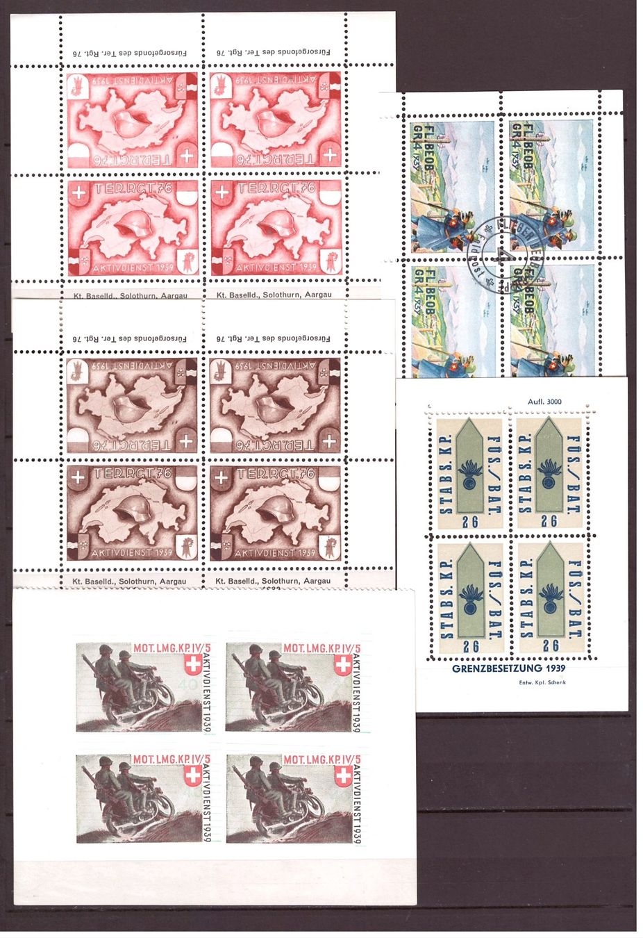 Tous les timbres: # 136 --- SOLDATENMARKEN – D'occasion à Dübendorf par Piero2