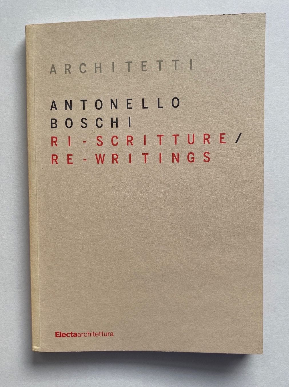 Libri: Antonello BOSCHI ARCHITETTI Architektur – Usato da Zürich venduto da lesgarcons