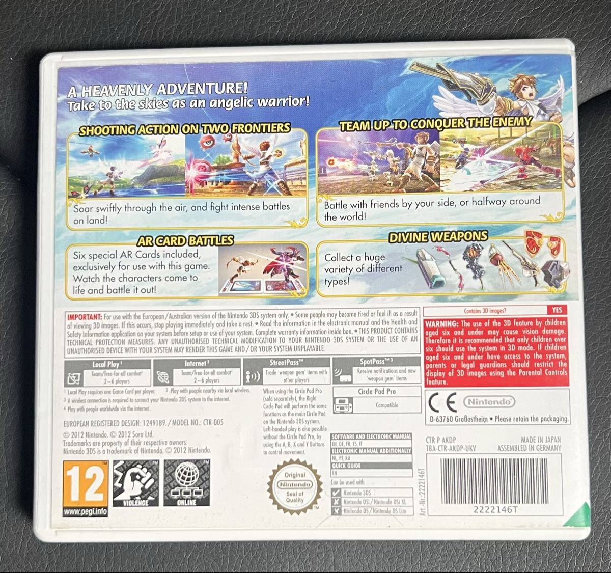 Nintendo Giochi: Kid Icarus uprising – Usato da Grandevent venduto da David28313 1