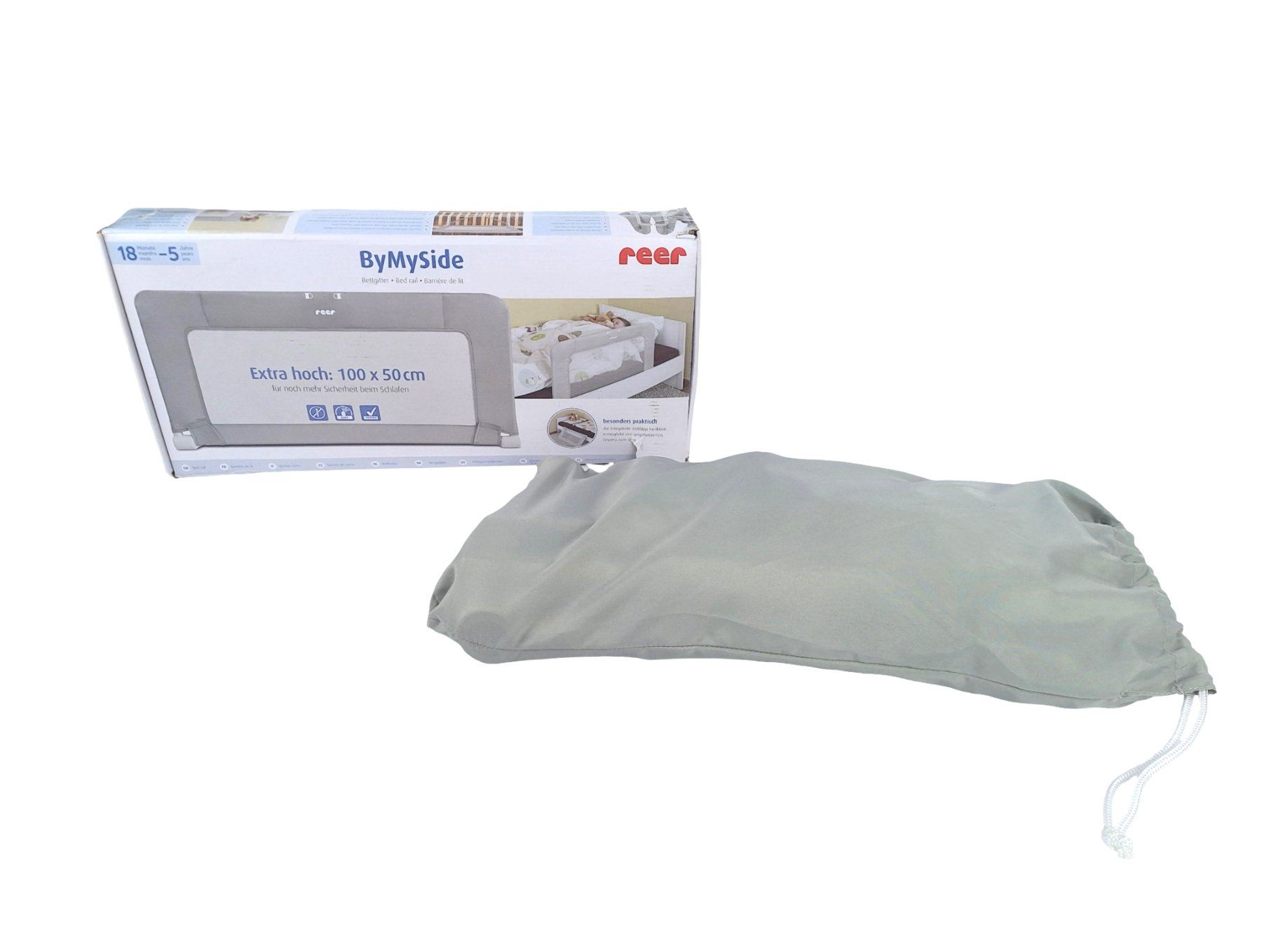 Box & Barriere di sicurezza: REER BYMYSIDE Bettgitter Grau 100x50 cm – Nuovo (secondo la descrizione) da Breitenbach venduto da Restwert_Breitenbach