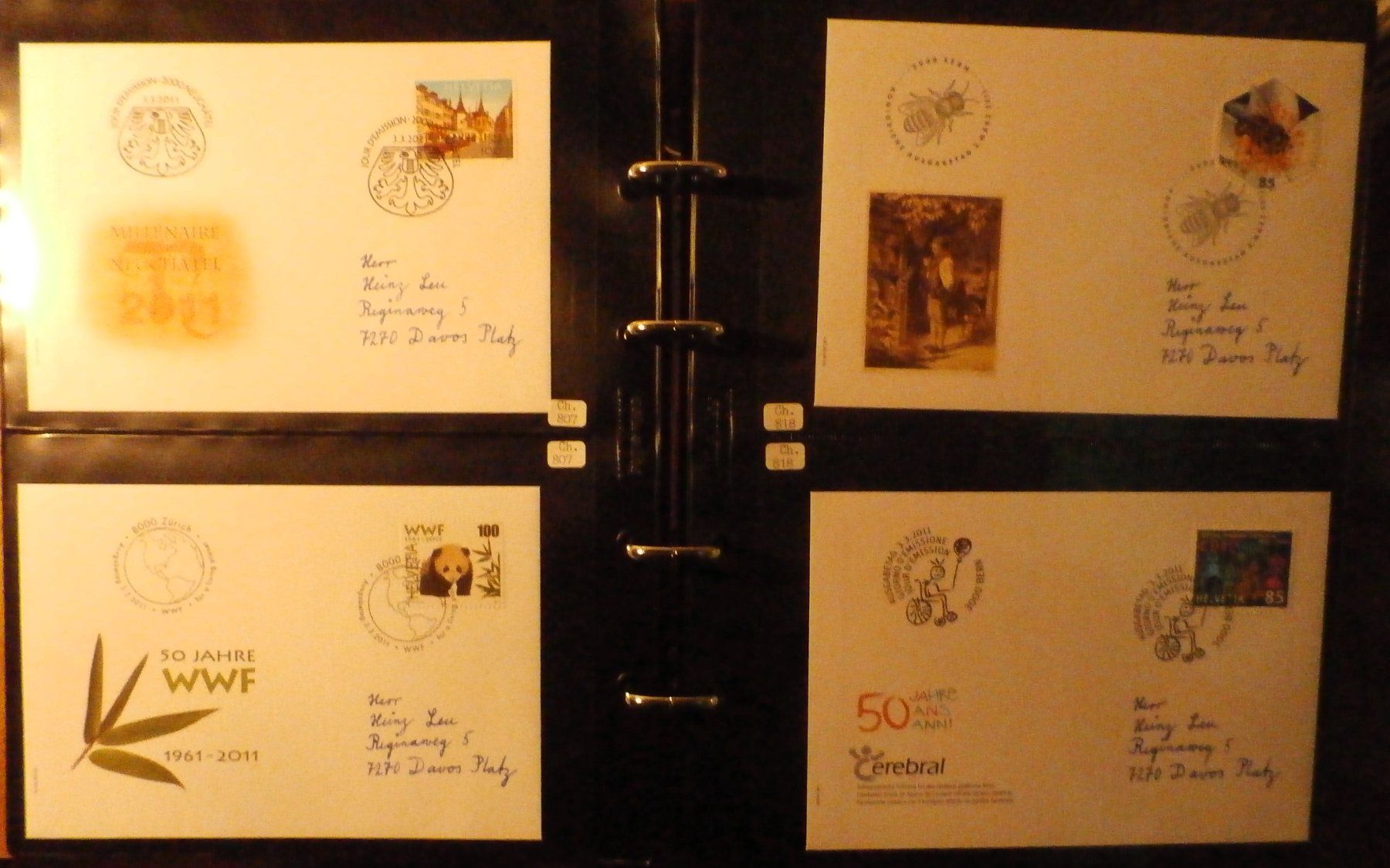 Tutti i francobolli: CH 2011 Kompl. FDC – Usato da Kehrsatz venduto da Bernherb2 1