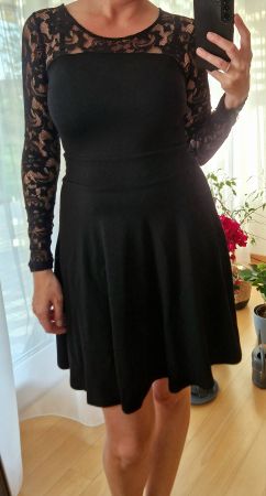 Kleid mit Spitze, Dress, Rock, Cocktailkleid,  Abendkleid