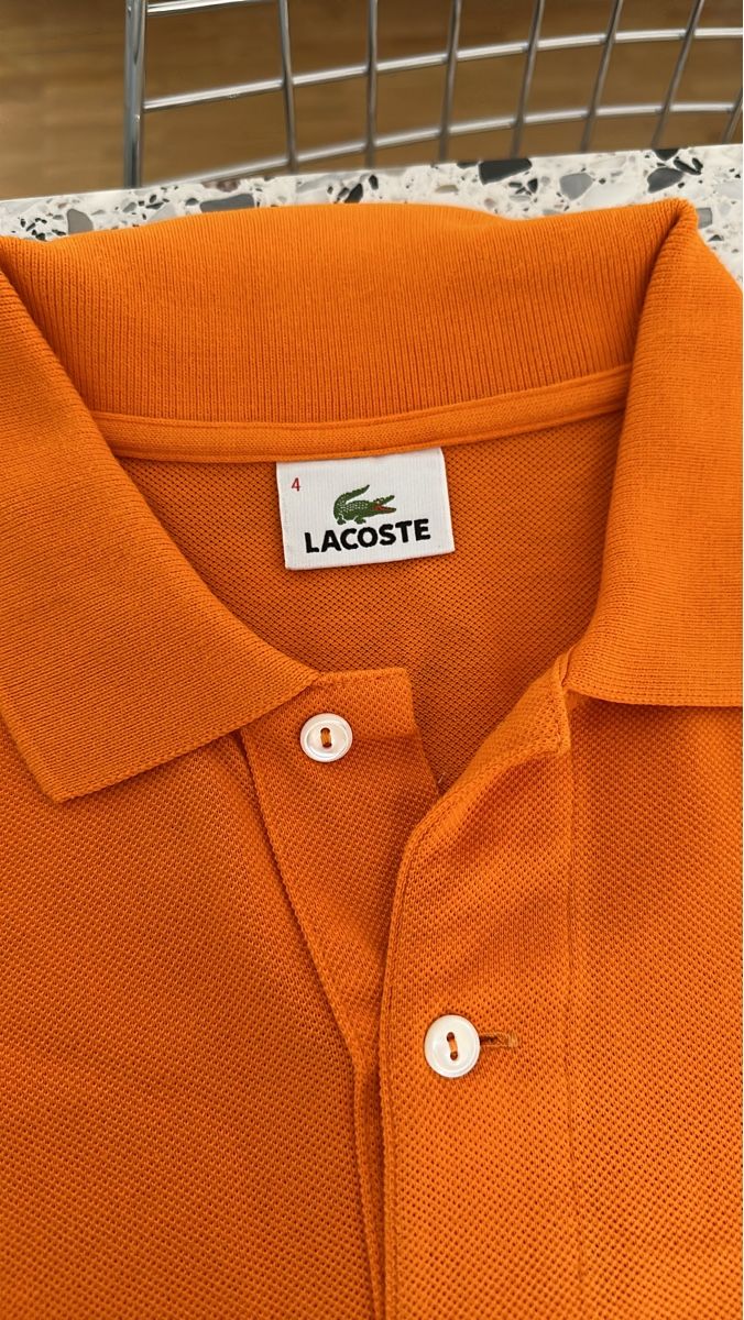 Lacoste Magliette Polo: Polo Lacoste orange taille 4 comme neuf – Nuovo (secondo la descrizione) da Genève venduto da Davidspiky17