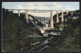 St. Gallen, Sitterbrücke, Brücke der T