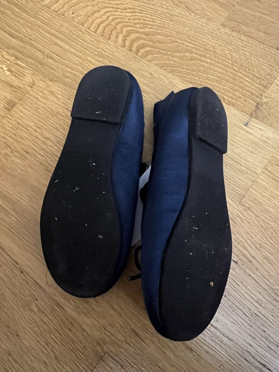 H&M Schuhe für Mädchen: glänzende Ballerinas marine Gr. 24 – Gebraucht aus Meilen von gio_xlz7 1