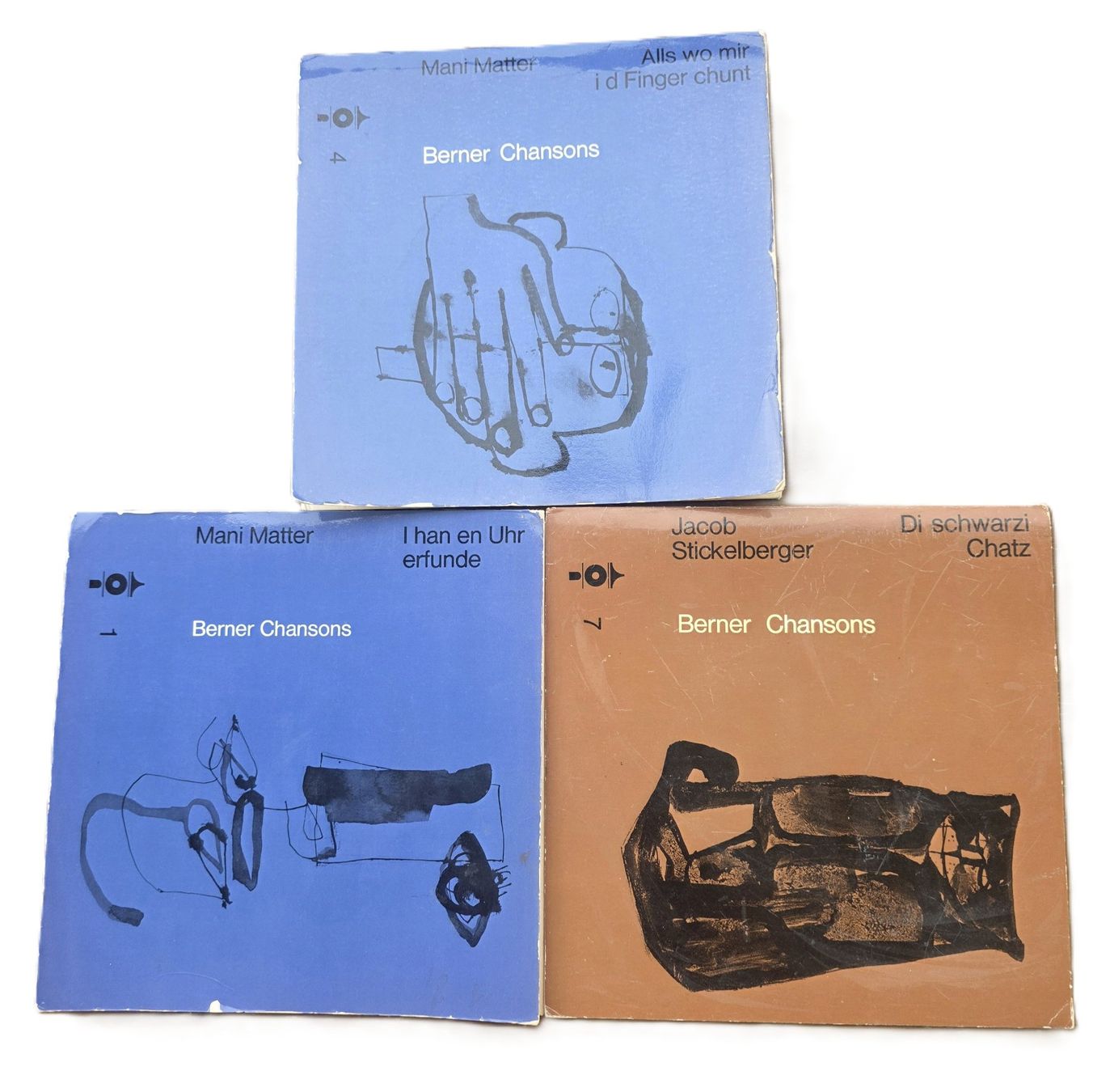 Dischi in vinile: 3 single Vinyl - Berner Chanson – Usato da Thalwil venduto da chipper