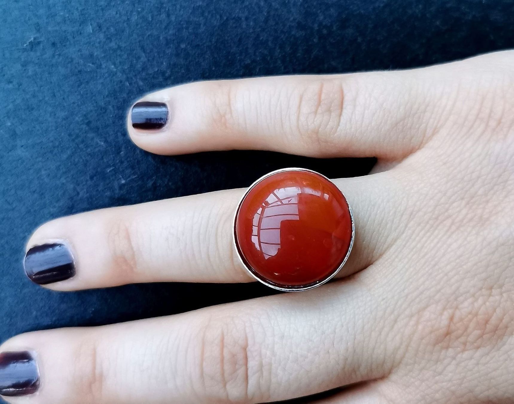 Ringe: Bague en Cornaline et argent 925 – Neu und originalverpackt aus Veyrier von Leilazizou 1