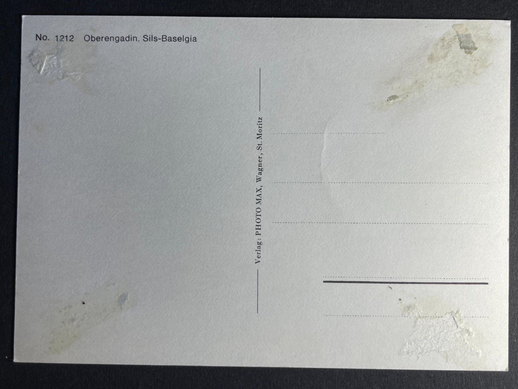 Cartes postales: Oberengadin - Sils-Baselgia – D'occasion à Steg VS par _vinci_ 1