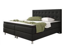 Boxspringbett 140x200 Schwarz Hotelbett Bett