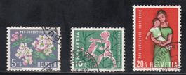 Timbres suisses Pro Juventute 1962
