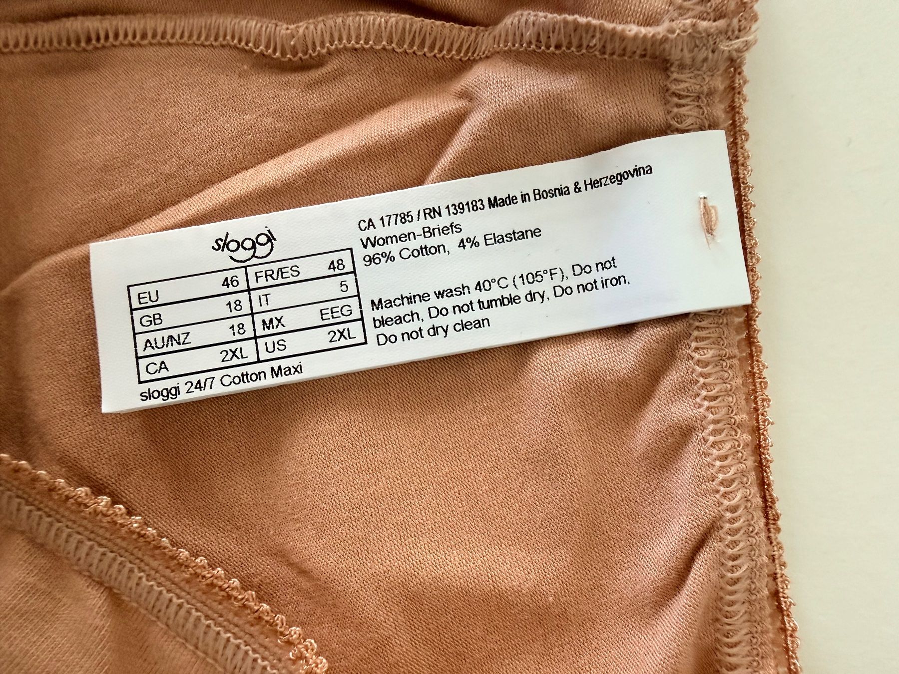 Sloggi Sonstige Unterwäsche: SLOGGI, Slip MAXI Cotton, Grösse 46, Farbe Braun – Neu und originalverpackt aus Rudolfstetten von gst_g7xl 5