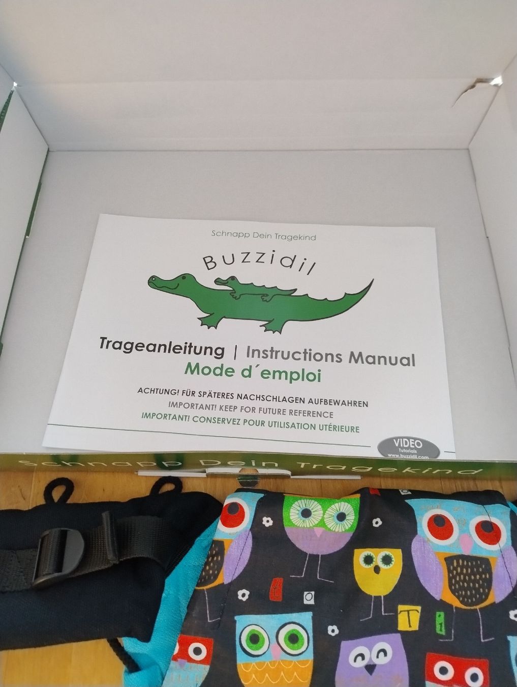 Marsupi portabebè: Buzzidil Tragehilfe Babysize ungetragen – Nuovo e nell'imballaggio originale da Heerbrugg venduto da Rusta 1