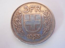 5 Fr. 1933  silber