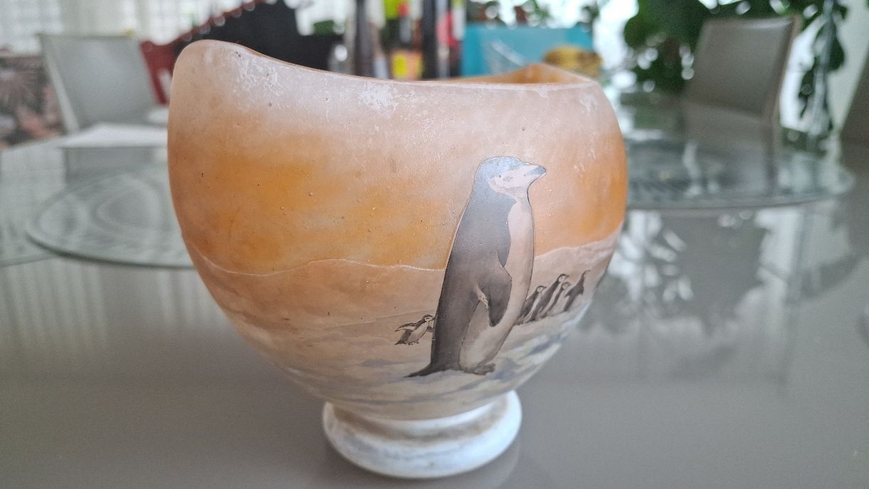 Daum Vase & Récipients: DAUM NANCY, COUPE "NAVETTE" – D'occasion à Zürich par golden48 1