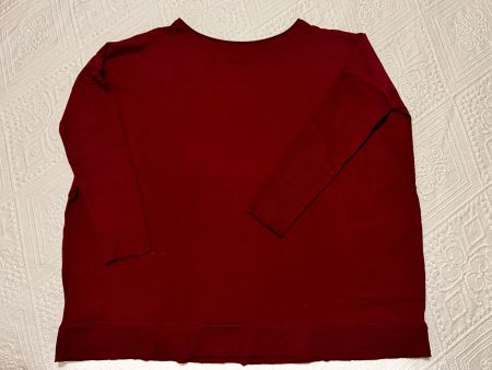 Dunkelroter Sweater Dark Code, Kastenform, Gr. S