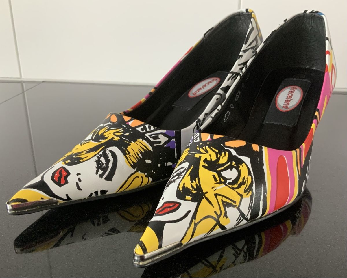 Graceland Scarpe da donna: Pop Art / Comics Pumps Gr. 38 Eyecatcher – Nuovo (secondo la descrizione) da Münsingen venduto da Innchen 2