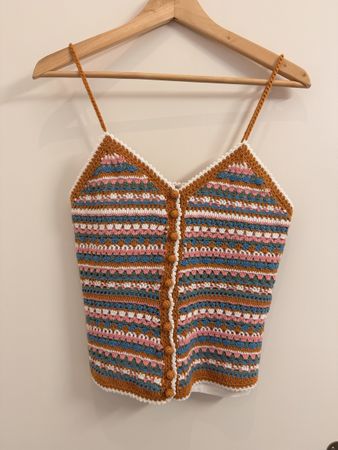 La Maille Sezane Top gestrickt Multi Gr XS guter Zustand
