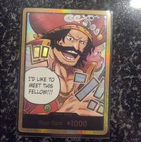 One Piece Gol D. Roger Gold DON!! Karte aus OP13 – Carrying