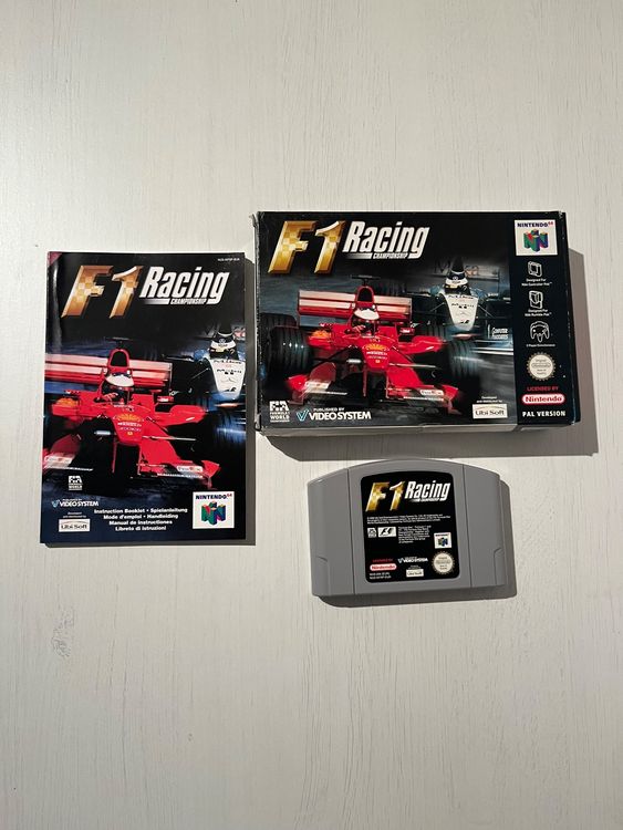 F1 Racing N64 komplett mit OVP - Top Zustand! Super! (Gebraucht) in ...
