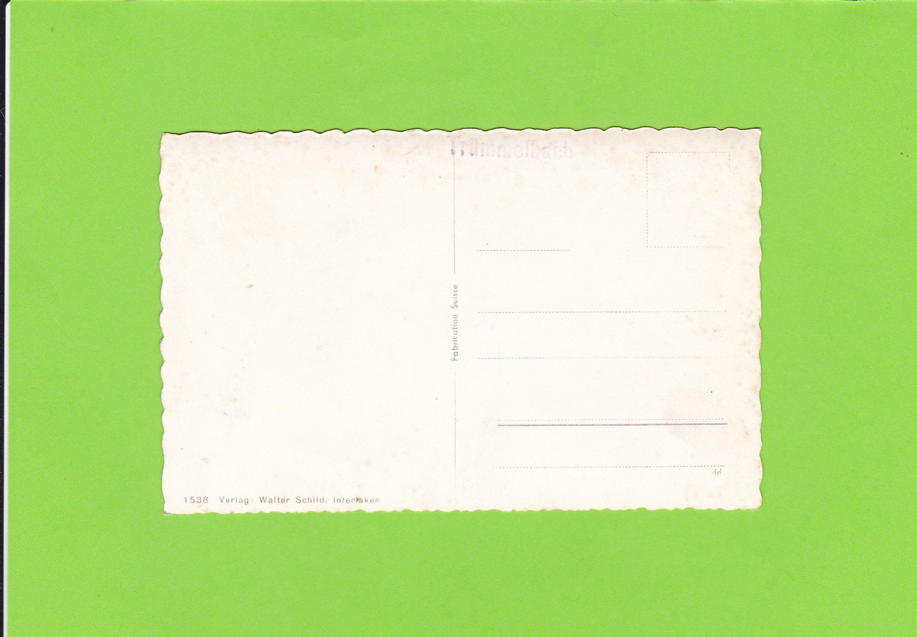 Cartoline postali: Lauterbrunnental – Usato da St. Peterzell venduto da neckertal 1