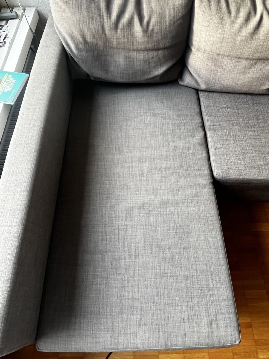 Divani: Canapé lit d angle gris avec rangement – Usato da Magglingen/Macolin venduto da Bleurusse 5