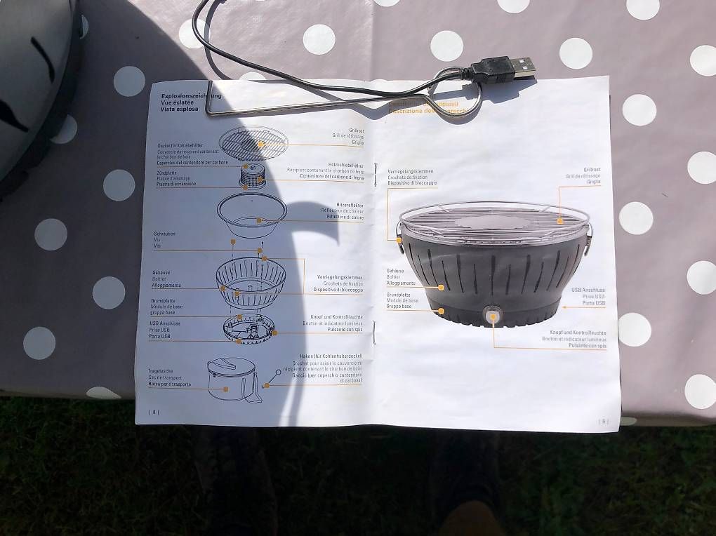 Grills: Holzkohle-Tisch-Grill  – Gebraucht aus Boltigen von Wuestenfuchs 1