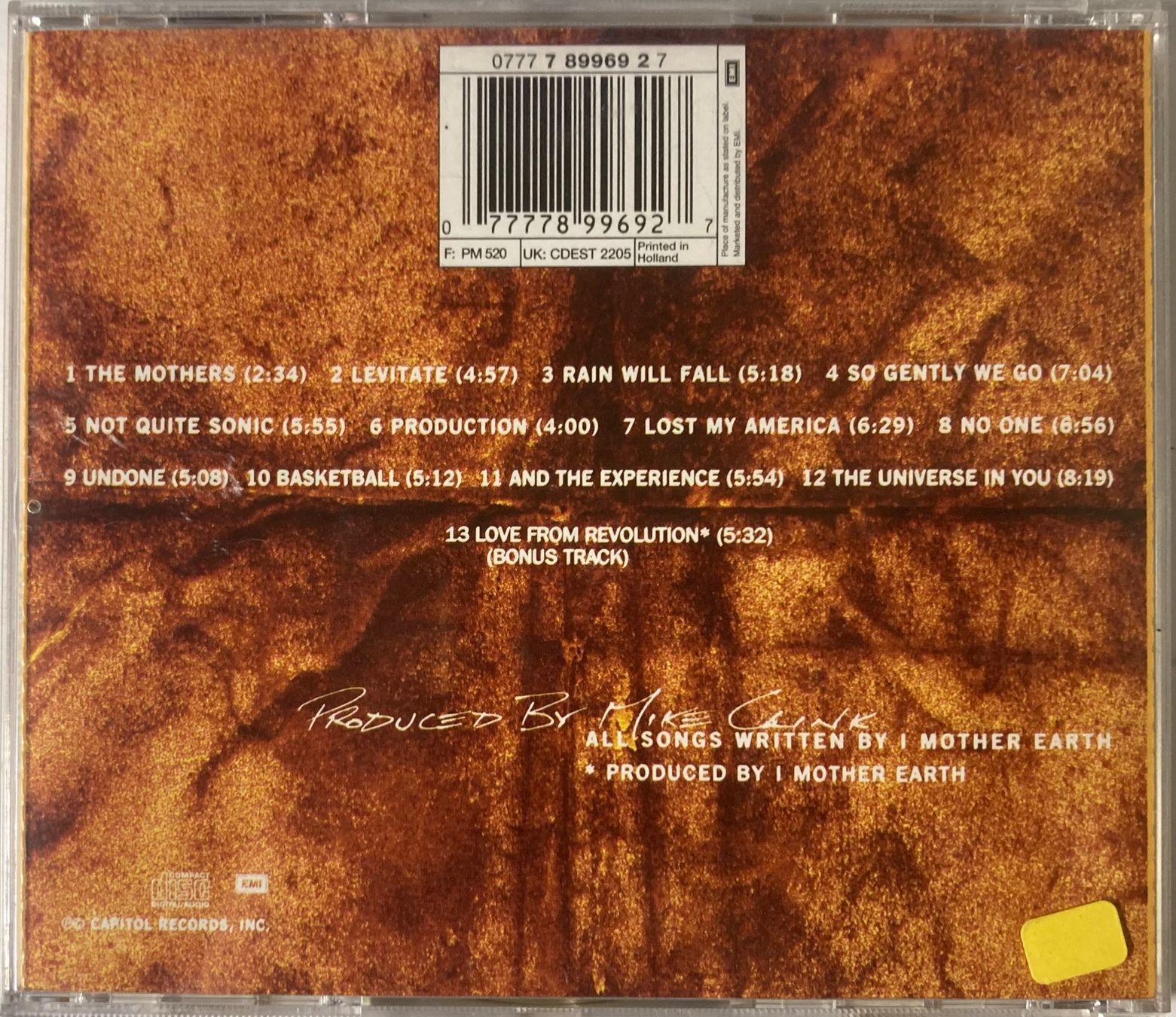 CD: I MOTHER EARTH - DIG – Usato da Poliez-Pittet venduto da Newtown-Records 1